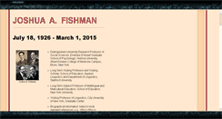 Desktop Screenshot of joshuaafishman.com