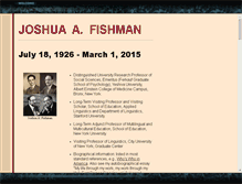 Tablet Screenshot of joshuaafishman.com